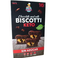 BISCOTTI KETO CHOCOLATE Y NUECES