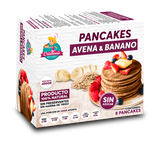 Pancakes de avena banano