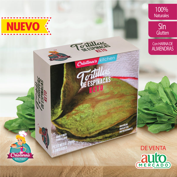 Tortillas de espinacas keto Cristinas Kitchen